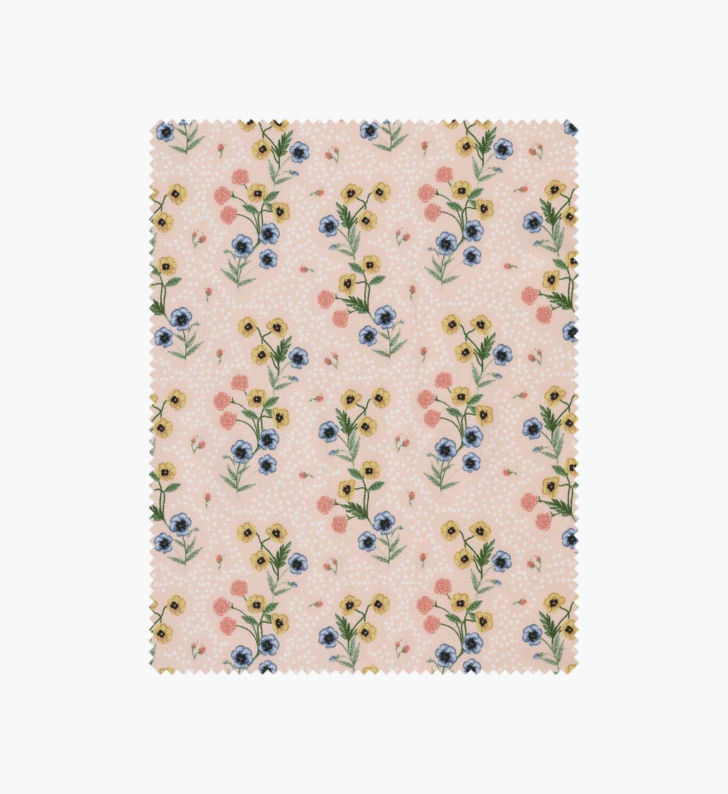 Poppy Cotton Fabric - Pink