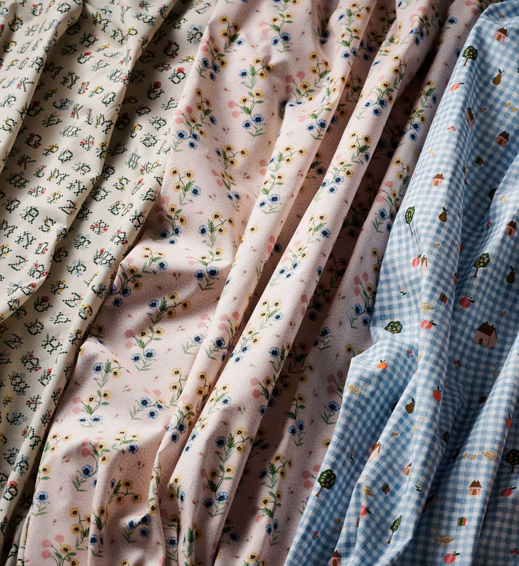 Poppy Cotton Fabric - Pink